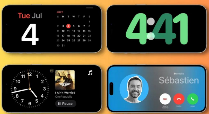 高安苹果手机维修分享iOS17横屏充电待机显示有什么好处 