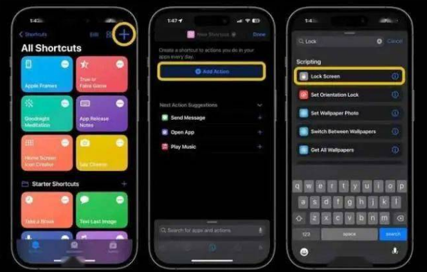 高安苹果14锁屏维修店分享iPhone14升级iOS16.4后如何创建锁屏快捷方式 