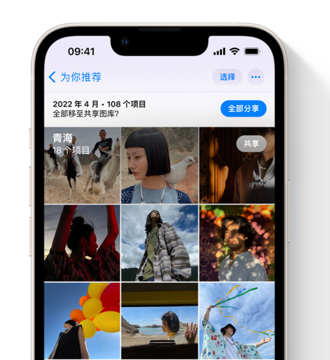 高安苹果维修网点分享在 iPhone 上使用共享图库 