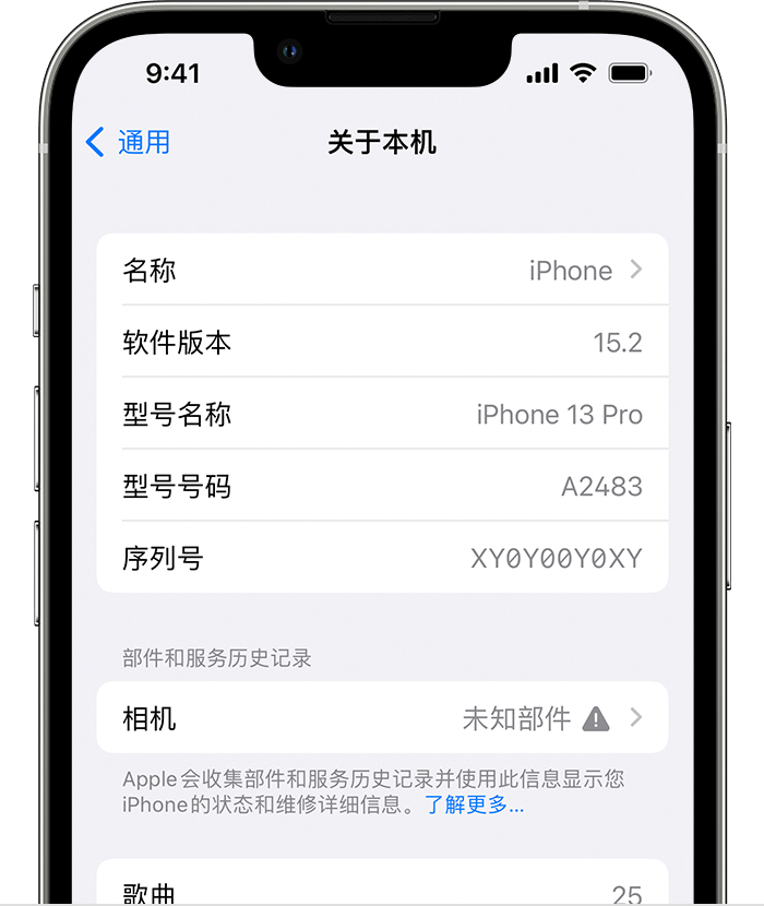 高安苹果维修分享iPhone 出现提示相机“未知部件”是什么原因？ 