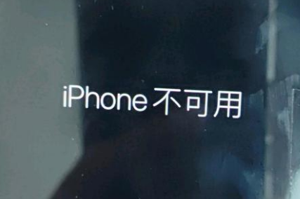 高安苹果服务网点分享锁屏界面显示“iPhone 不可用”如何解决 